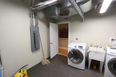 Laundry room interior view