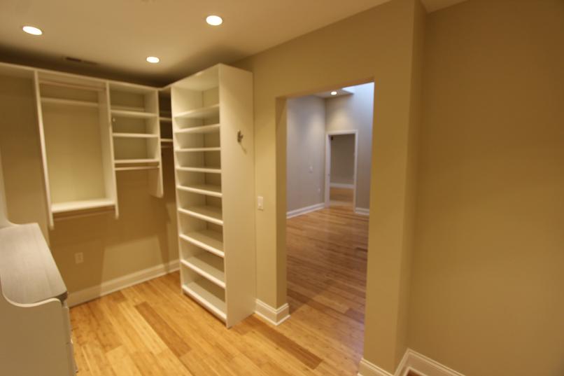 Empty room with storage space